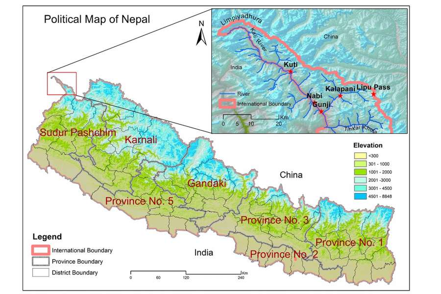 सीमाबचाऊ अभियानले बनायो नेपालको नयाँ नक्सा