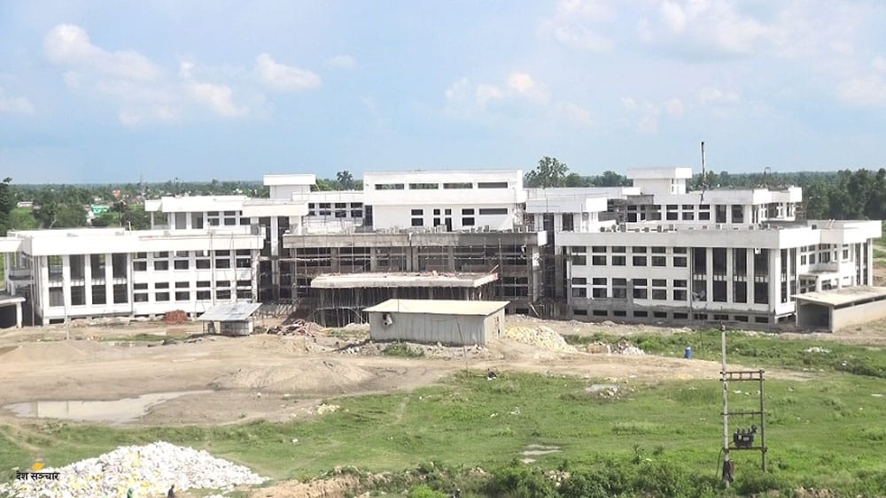 गेटा मेडिकल कलेजको निर्माण कार्य अन्तिम चरणमा