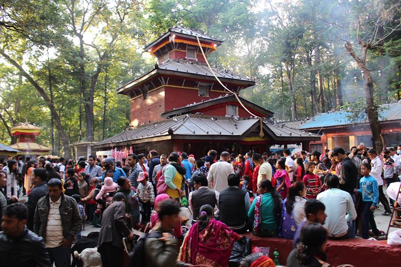 शक्तिपीठहरूमा दर्शनार्थीको भीड
