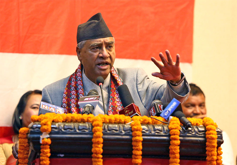 ‘सरकारको खेलमा भन्दा पार्टीका पक्षमा माहोल बनाउन लागौं   देउवा