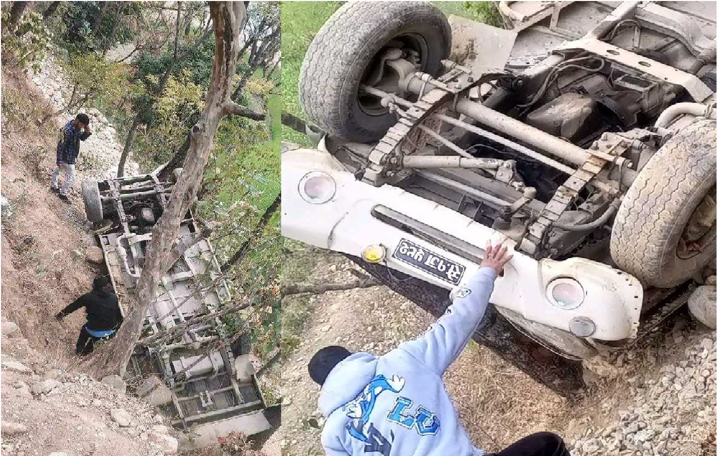 बझाङमा जीप दुर्घटना हुँदा दुईजना घाइते